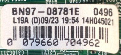 KIT DE TARJETAS PARA TV SAMSUNG /  MAIN BN94-09773A / BN41-02245A / BN97-08781E / FUENTE BN44-00769C / L40HF_EDY / BN4400769C / T-CON BN96-30131A / BN41-01938B / BN97-10105B / PANEL CY-DF400BGLV8H / MODELO UN40H5201AFXZA VF12 - Imagen 6